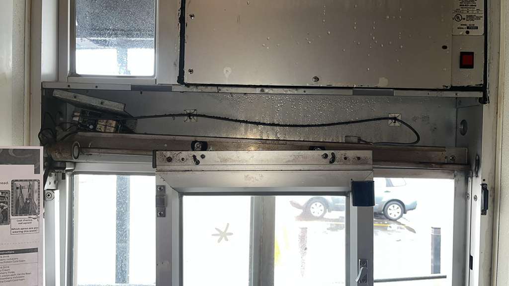 Backlit or feature mirror installation detail Baltimore MD.