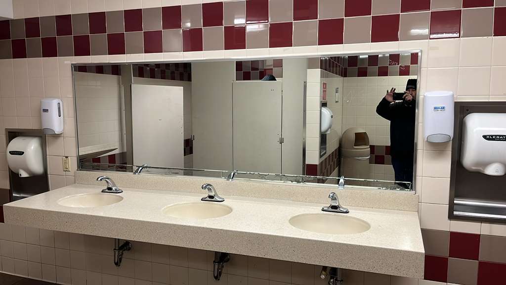 Bathroom mirror glass near vanity Baltimore.